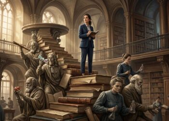 Isaac Newton, ao comentar como suas imensas descobertas científicas dependiam dos pensadores que vieram antes dele, disse: "Se vi mais longe, foi por estar de pé sobre ombros de gigantes."