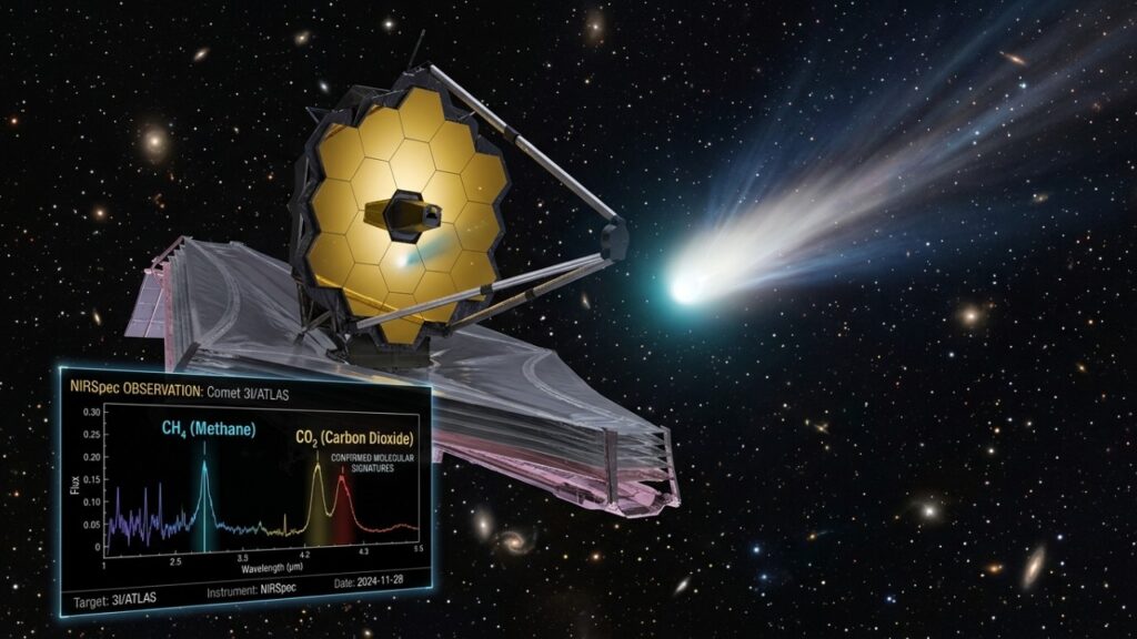 Cometa interestelar 3I/ATLAS revela química estranha fora do nosso Sistema Solar