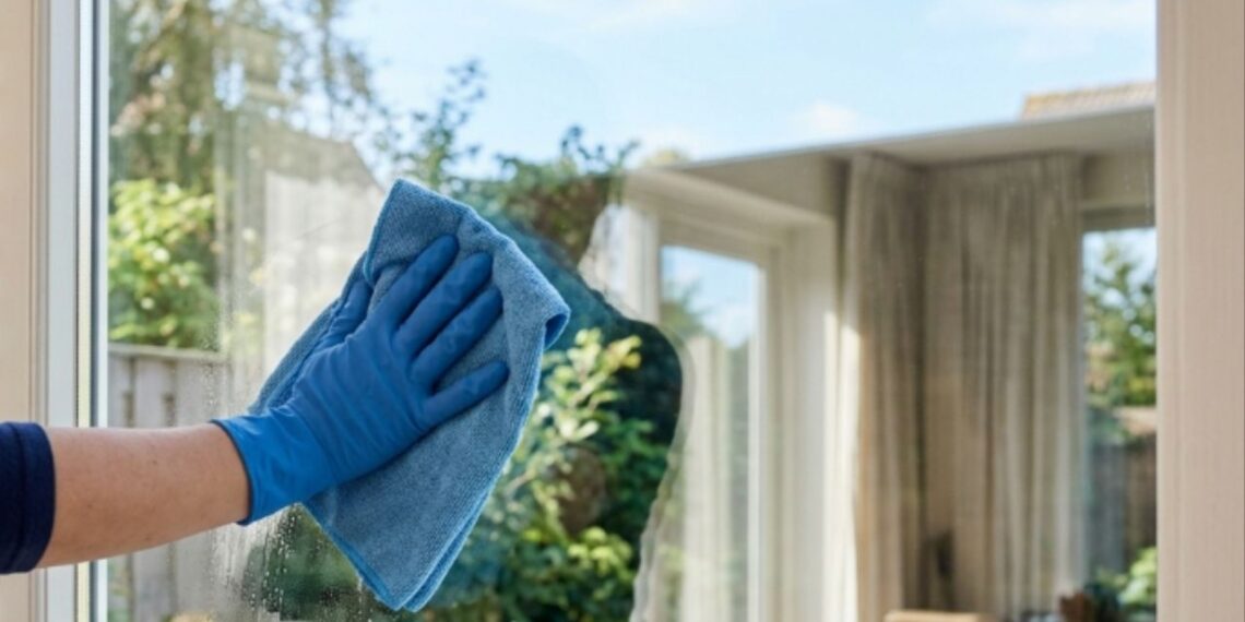3 gotas de detergente neutro na solução de vinagre morno e os vidros embaçados da janela voltam à transparência original em uma única limpeza