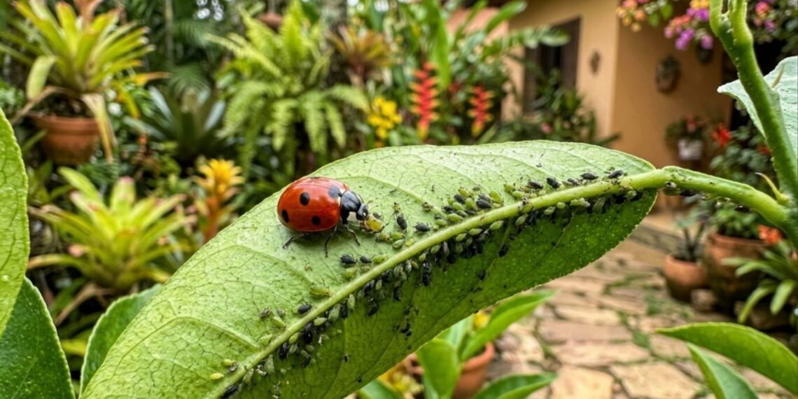 Se você encontrar joaninhas pousadas nas folhas do seu jardim, nós lhe explicamos o que isso significa e por que é uma ótima notícia para as suas plantas