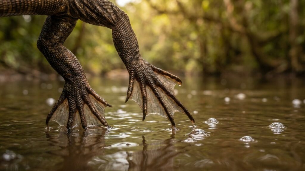 O tamanquaré amazônico que virou destaque na ciência porque, além de desafiar a gravidade, consegue caminhar sobre a água por meio de um fenômeno biomecânico único