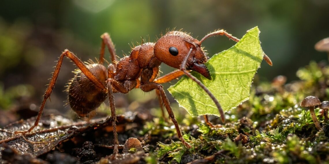 A formiga pequena da Amazônia que ganhou notoriedade na ciência por, além de cultivar fungos aliados, ser capaz de construir enormes estruturas agrícolas sob o solo.