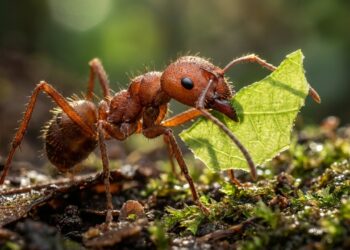A formiga pequena da Amazônia que ganhou notoriedade na ciência por, além de cultivar fungos aliados, ser capaz de construir enormes estruturas agrícolas sob o solo.