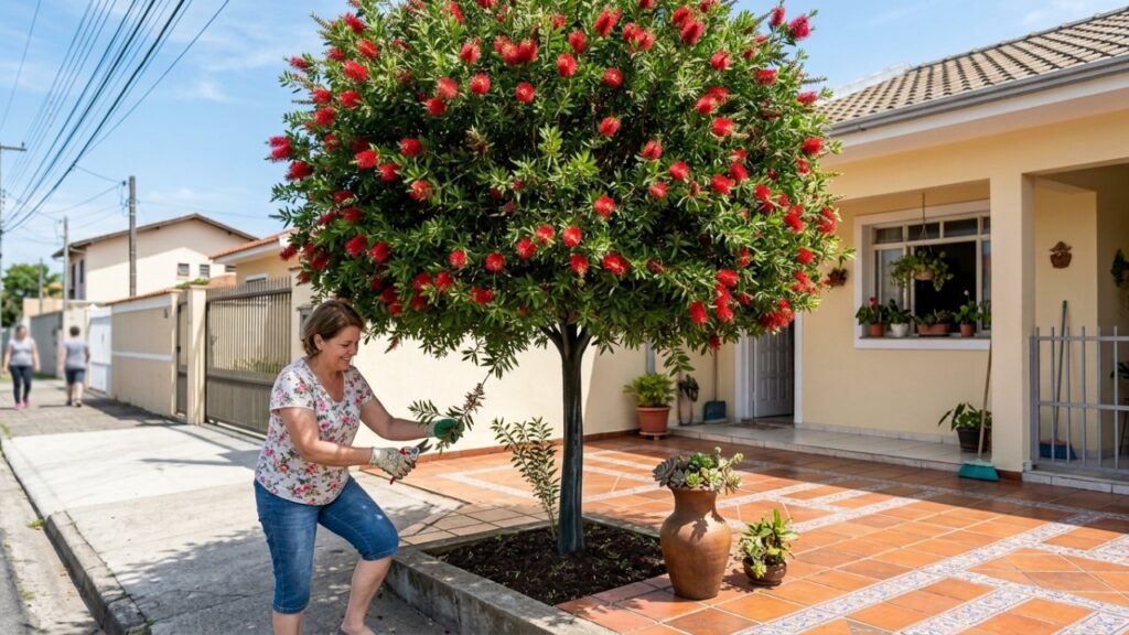 A Árvore De Flores Vermelhas Que Virou Moda Nas Calçadas Porque Além De Não Quebrar Calhas Atrai Dezenas De Beija-Flores