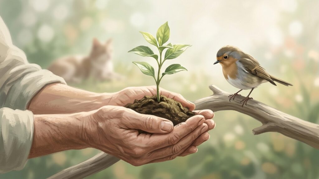 Charles Darwin, ao comentar a relação empática entre todas as criaturas vivas, disse: “O amor por todas as criaturas viventes é o mais nobre atributo do homem.”