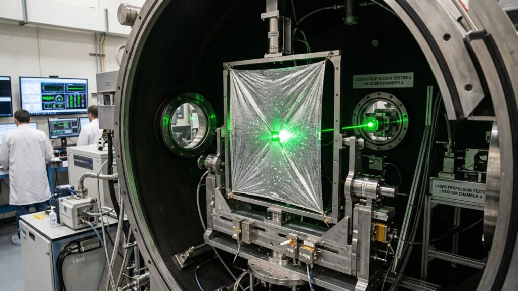 O novo motor a laser que virou febre na engenharia espacial porque, além de empurrar pequenos satélites sem tocar neles, não precisa de uma única gota de combustível convencional