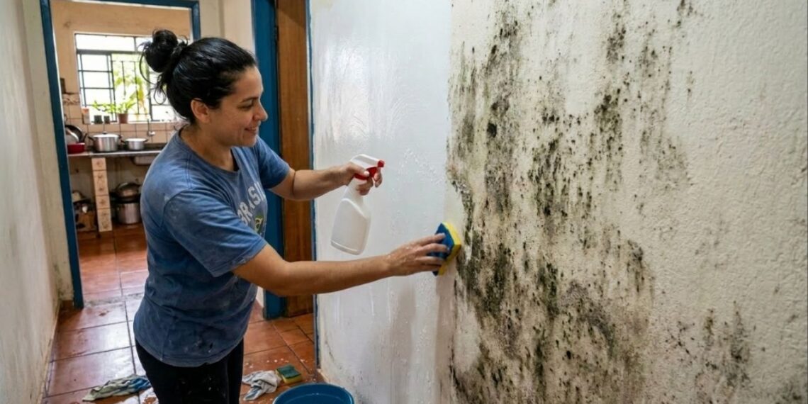 Como tirar mofo escuro das paredes no inverno: o truque fácil da solução borrifada que sempre funciona
