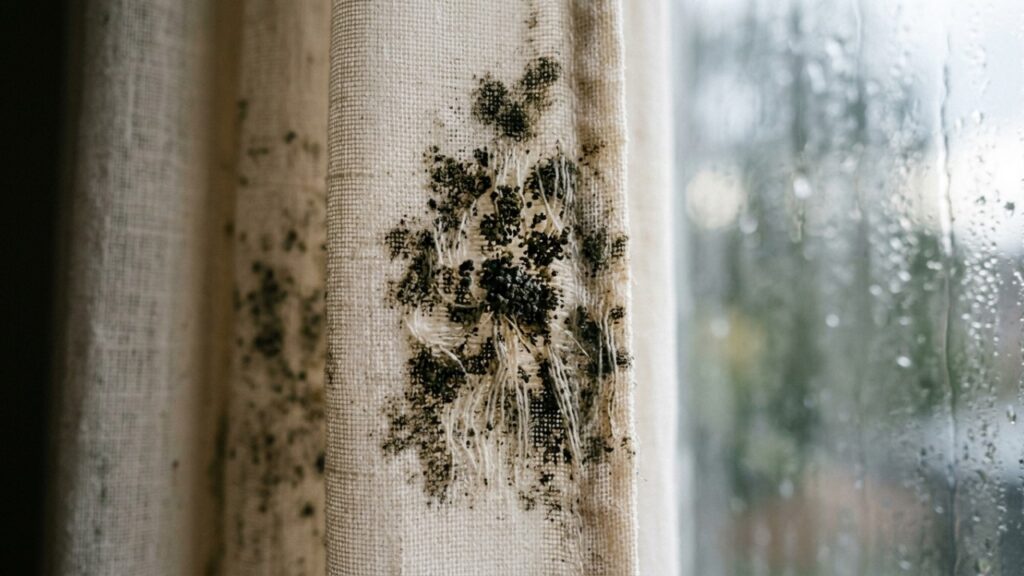 Como Tirar Mofo Escuro Das Cortinas Do Quarto No Inverno O Truque Facil Da Solucao Borrifada Que Sempre Funciona