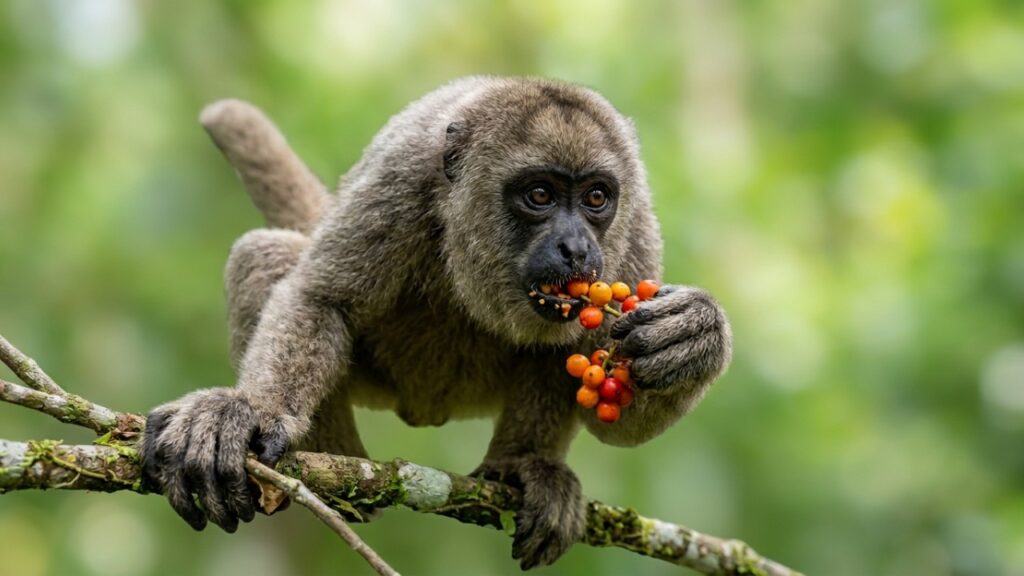 O muriqui do norte que virou símbolo de conservação porque além de evitar completamente brigas violentas na natureza, ajuda a inspirar a proteção da biodiversidade nas florestas brasileiras