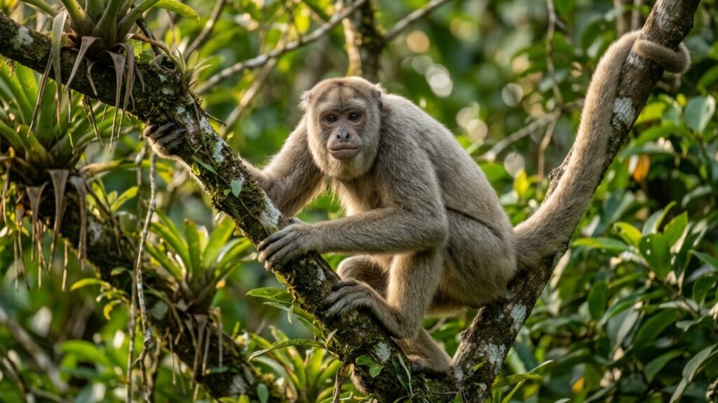 O muriqui do norte que virou símbolo de conservação porque além de evitar completamente brigas violentas na natureza, ajuda a inspirar a proteção da biodiversidade nas florestas brasileiras