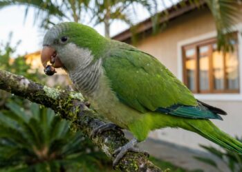 O comportamento rotineiro de periquitos vivendo perto de áreas residenciais que esconde sinais importantes sobre a saúde do ambiente local