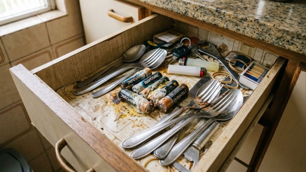 Pare de guardar pilhas soltas na gaveta da cozinha: esse é o jeito certo de armazenar para não vazarem