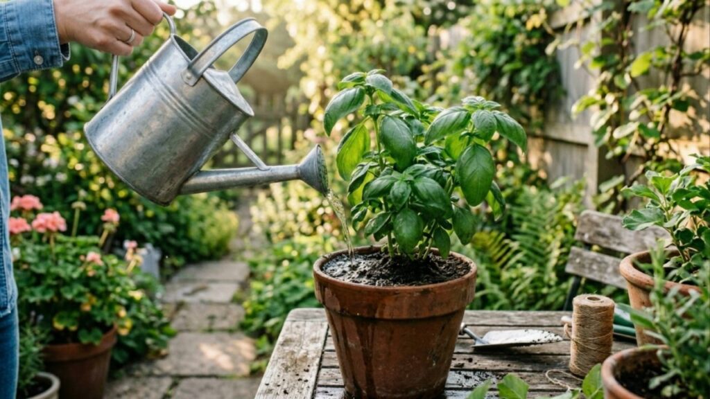 Por que você nunca deve regar as plantas à noite e qual o único horário que realmente faz diferença