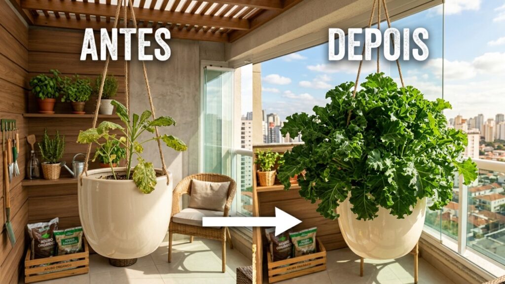 A hortaliça de folhas crespas que virou moda na decoração porque, além de linda nos vasos, pode ser colhida para sucos detox diários