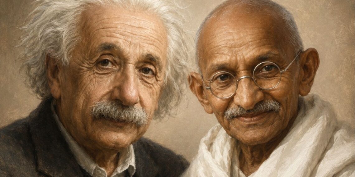 Albert Einstein, ao comentar a grandeza e o legado pacífico de Mahatma Gandhi, disse: "As gerações vindouras terão dificuldade em acreditar que um homem como este caminhou em carne e osso sobre a Terra."