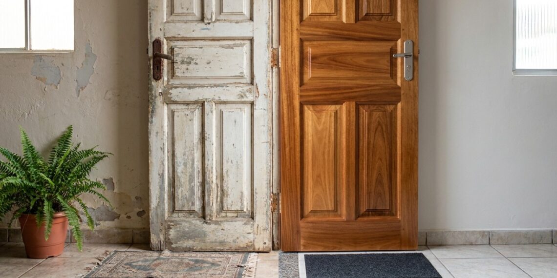 Mistura de lustra-móveis com algumas gotas de óleo de peroba: para que serve e por que é recomendada para renovar portas antigas