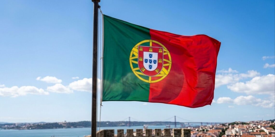 Por que a bandeira de Portugal tem um escudo com castelos e escudos menores?