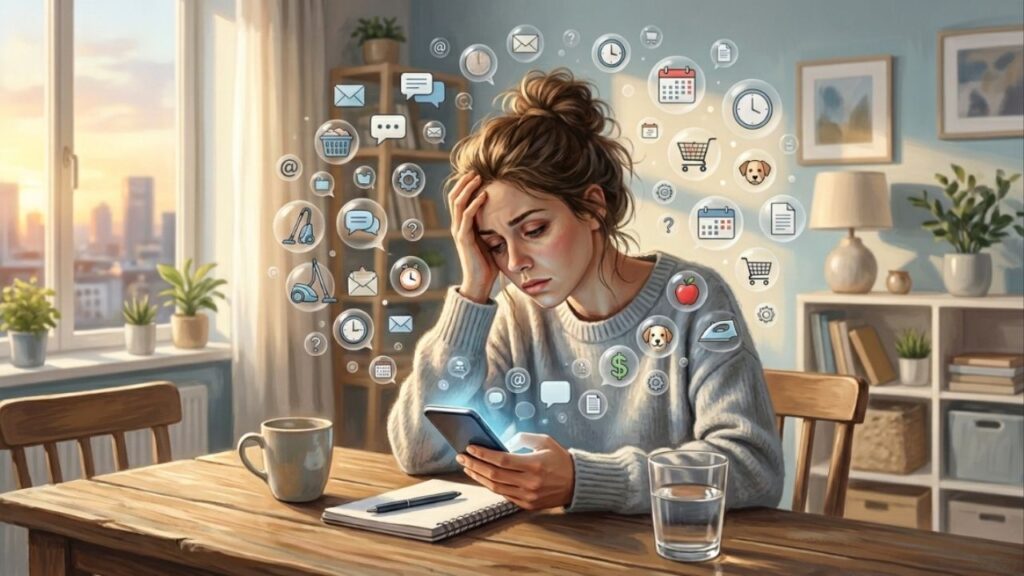 A psicologia afirma que pessoas que leem uma mensagem, respondem mentalmente e esquecem de digitar o texto demonstram sinais claros de fadiga de decisão e sobrecarga cognitiva