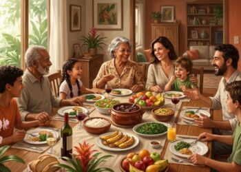 Um estudo de psicologia concluiu que famílias que preservam o hábito de se reunir presencialmente para o almoço de domingo têm uma rede de proteção contra a solidão crônica sem igual
