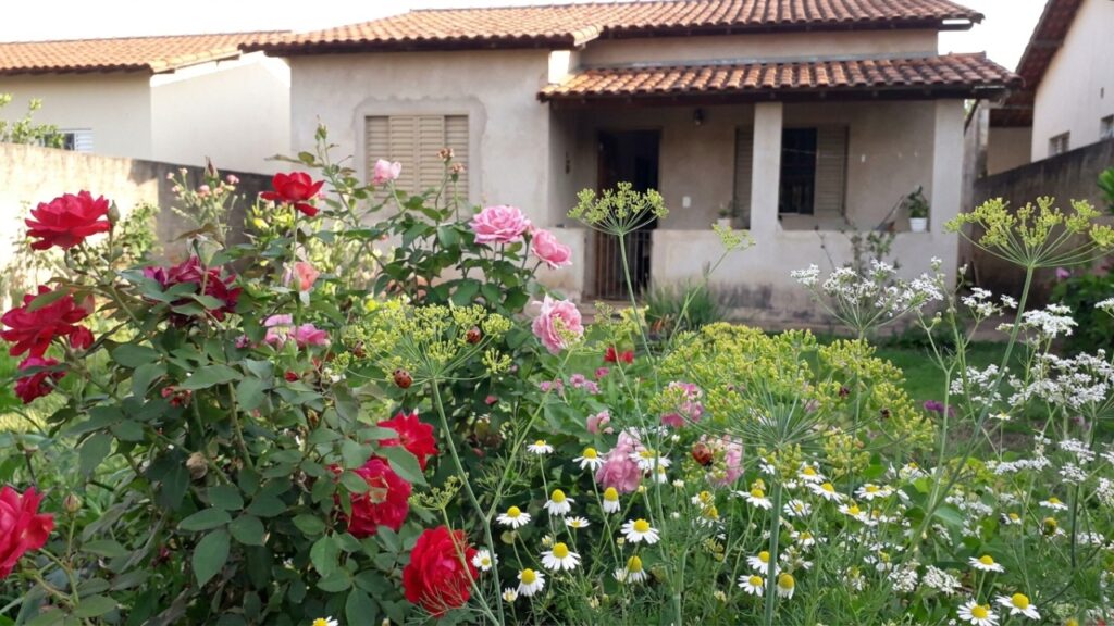 As 7 flores miúdas que atraem joaninhas para o jardim e deixam suas roseiras livres de infestação de pulgões