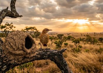 Esse pássaro joão-de-barro ganhou fama entre os biólogos por sua habilidade em construir estruturas robustas no Cerrado e por usar sua orientação contra ventos fortes para proteger seus filhotes