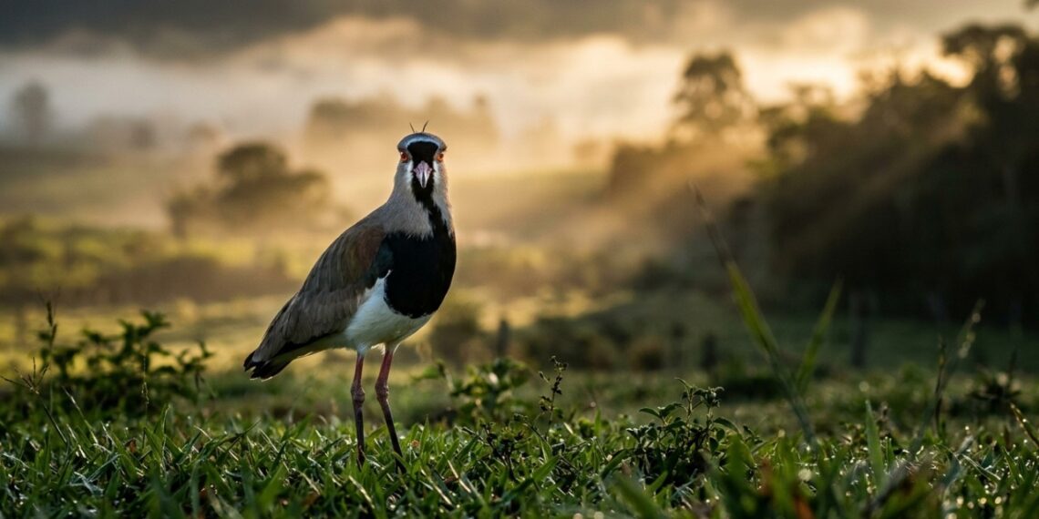 Esta ave brasileira conhecida como quero-quero que virou destaque nos campos porque além de emitir vocalizações estridentes atua como um cão de guarda natural