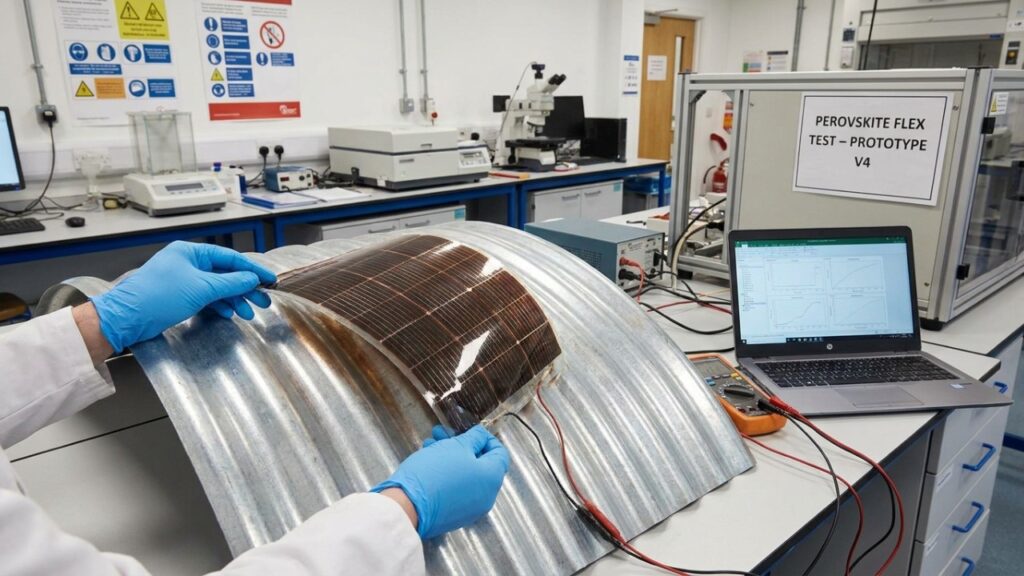 A primeira telha solar de perovskita ganhou destaque no setor energético, pois, além de ser totalmente adaptável, consegue transportar eletricidade para telhados curvos.