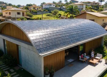 A primeira telha solar de perovskita ganhou destaque no setor energético, pois, além de ser totalmente adaptável, consegue transportar eletricidade para telhados curvos.