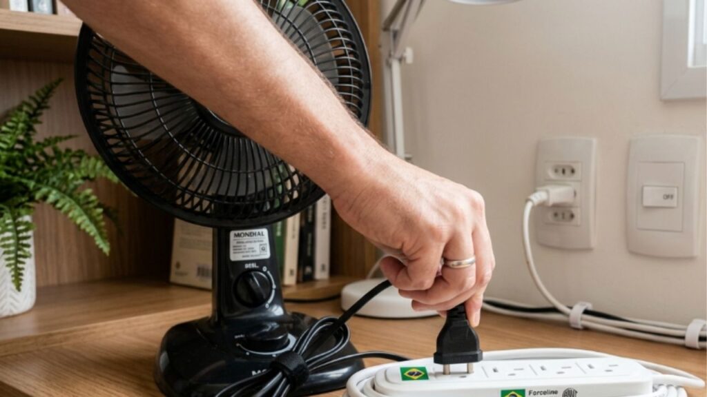 O que deve ser ligado primeiro ao usar uma extensão de tomada: o aparelho ou a extensão na parede