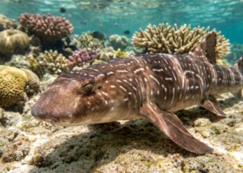 A bizarra espécie de tubarão encontrada na Oceania que consegue caminhar parcialmente fora da água e revela um truque evolutivo que intriga a ciência