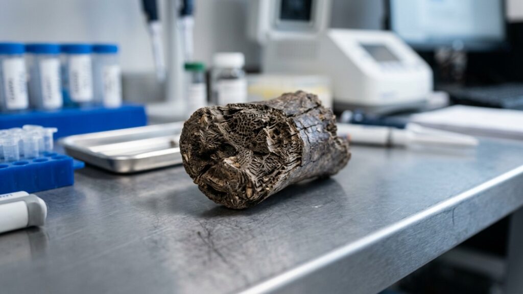 Cientistas descobriram que estes fósseis antigos considerados os últimos ossos de mamute pertenciam a baleias localizadas a 400 quilômetros da costa