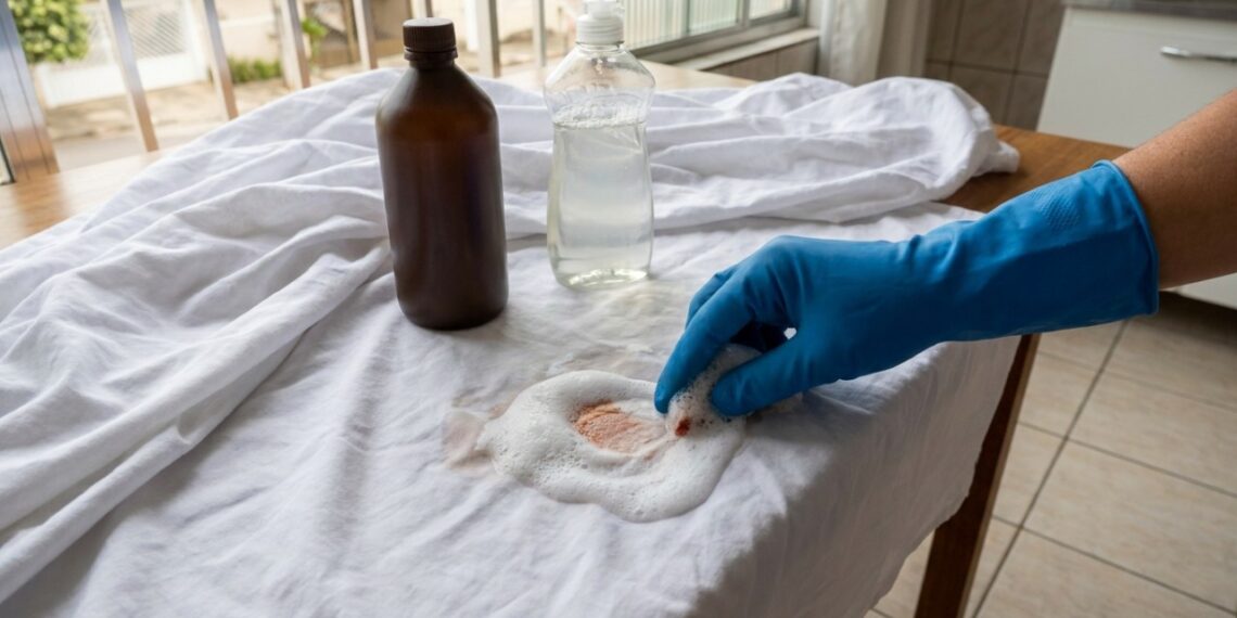 Mistura de água oxigenada volume 10 com detergente neutro: para que serve e por que é recomendada contra manchas de sangue
