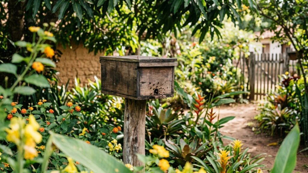 A Abelha Sem Ferrao Da Mata Atlantica Que Ganhou Notoriedade Na Ciencia Por Alem De Produzir Geopropolis Ser Capaz De Construir Entradas De Cera Que Protegem A Colonia