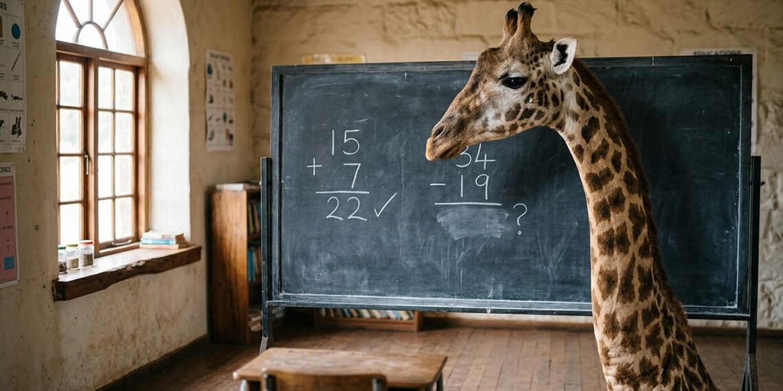 Girafas resolvem testes de soma e surpreendem pesquisadores
