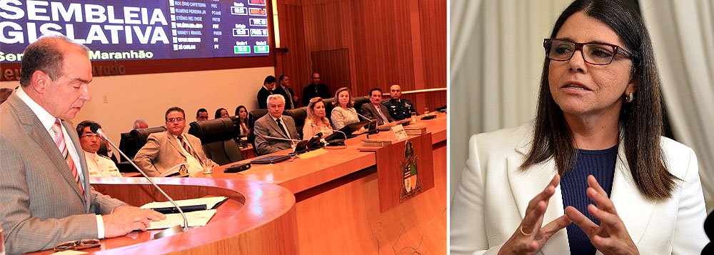 "Equilibramos as contas públicas, proporcionando ao Tesouro as condições de ampliar investimentos públicos. Tal medida tem por consequência propiciar uma solidez financeira capaz de manter a credibilidade do governo", disse Roseana, em mensagem lida pelo secretário Chefe da Casa Civil, João Abreu