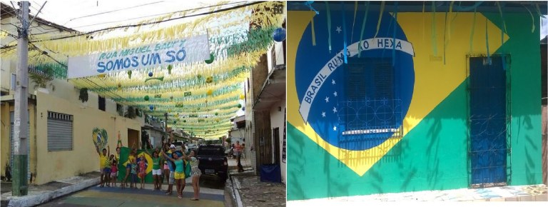Ruas enfeitadas, comércio movimentado e torcedores preparados mostram a expectativa dos moradores de São Luís para a estreia da Seleção Brasileira; centenas de ruas da Capital estão enfeitadas, tomadas por bandeirolas, fitas e bandeiras da seleção; dono de imóvel na Vila Conceição transformou a fachada de sua casa (foto) em uma bandeira brasileira