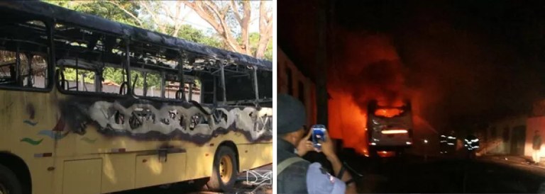Capital do Maranhão registrou ataques a ônibus, microônibus, carros particulares e viaturas da polícia entre sábado (20) e a madrugada desta segunda-feira (22); segundo a polícia maranhense, os ataques teriam sido ordenados por facções criminosas que ficam no Complexo Penitenciário de Pedrinhas para retaliar medidas de contenção de rebeliões e fuga de presos; a polícia informou que 12 homens foram presos e cinco menores apreendidos
 