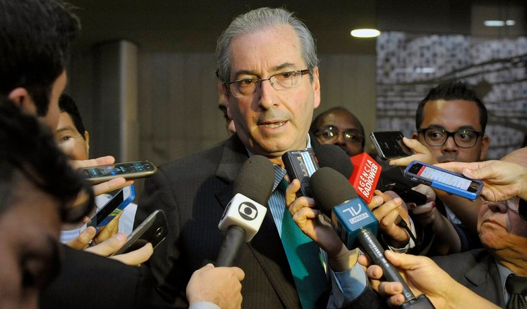 Presidente da Câmara, dep. Eduardo Cunha (PMDB-RJ) concede entrevista Data: 02/07/2015