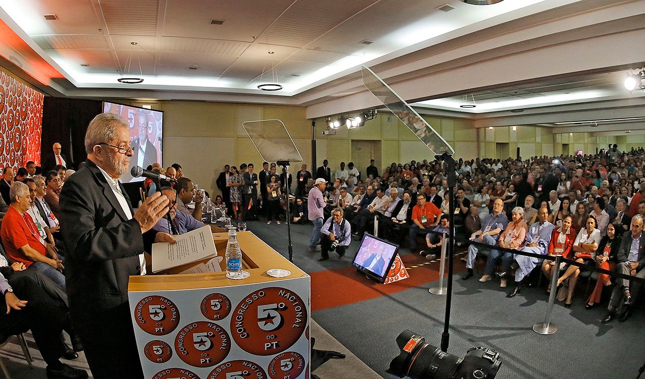Salvador- BA- Brasil- 11/06/2015- O ex-presidente Lula, durante o 5º Congresso Nacional do PT.
Foto: Ricardo Stuckert/ Instituto Lula