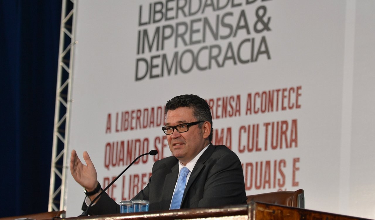 O diretor Geral da EBC, Américo Martins participa do 7º Fórum Liberdade de Imprensa & Democracia, realizado pela revista Imprensa (Antonio Cruz/Agência Brasil)