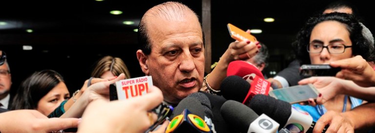 Ministro do Tribunal de Contas da União (TCU), Augusto Nardes, concede entrevista. Foto: Jonas Pereira/Agência Senado