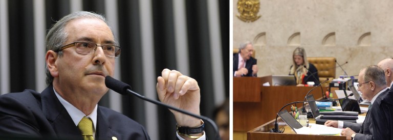 Defesa é do colunista do 247 Alex Solnik; "Porque, enquanto Eduardo Cunha tiver poder, o que significa estar de posse de instrumentos para agir e aliados para executar as ações, ele vai mudar o rito do impeachment como quiser até impor a sua vontade, que é derrubar o governo Dilma, missão na qual conta com a prestimosa ajuda do vice-presidente Michel Temer"; para o jornalista, "deixar para fevereiro o julgamento do afastamento de Cunha proposto por Janot foi uma temeridade. Data vênia, os ministros entregaram-lhe de mão beijada dois meses para urdir seus planos, tempo suficiente para reunir a sua tropa e estruturar novos ataques"; para Solnik, "o STF perdeu a noção de urgência"