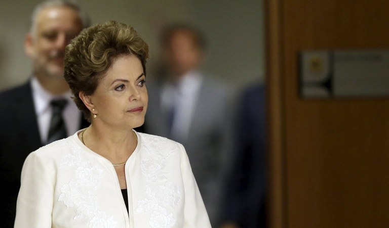 Presidente Dilma Rousseff no Palácio do Planalto, em BrasÃlia. 02/12/2015 REUTERS/Ueslei Marcelino