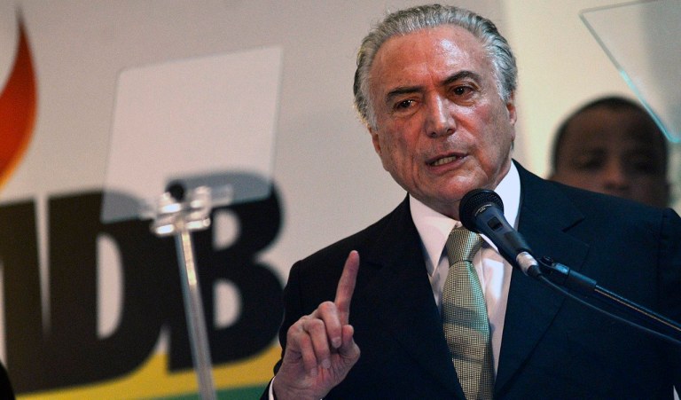 Brasília - O vice-presidente da República e presidente nacional do PMDB, Michel Temer, participa do Congresso da Fundação Ulysses Guimarães e do PMDB, em Brasília (José Cruz/Agência Brasil)