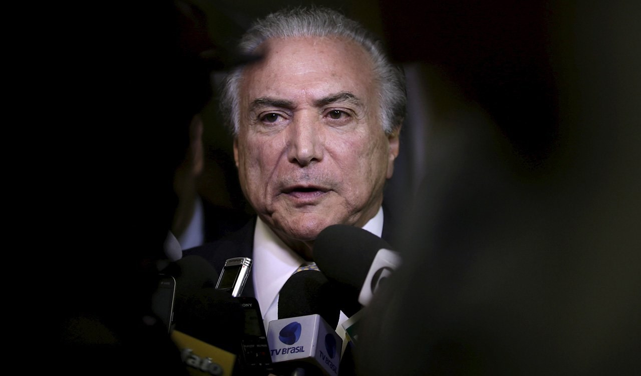 Vice-presidente e articulador polÃtico do governo, Michel Temer, durante evento em BrasÃlia. 06/08/2015 REUTERS/Ueslei Marcelino