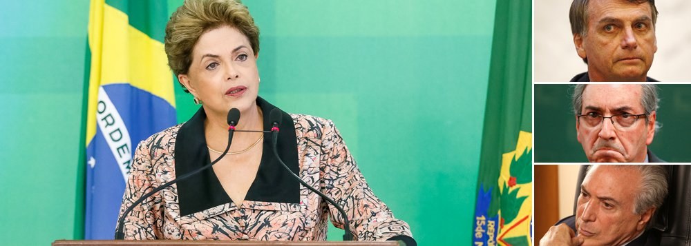 Ao dizer que nenhum momento da votação de 17 de abril lhe provocou tanta indignação como o elogio de Jair Bolsonaro ao coronel Ustra, oficial símbolo da tortura do regime militar, Dilma apontou para um aspecto preocupante do golpe; num comportamento inaceitável para quem passou a última década criticando alianças de conveniência de Lula e Dilma, os herdeiros dos partidos de Ulysses Guimarães e Franco Montoro, lideranças da luta contra a ditadura, os conspiradores de 2016, liderados por Cunha e Temer, utilizam os serviços de quem não fez autocrítica do regime militar, jamais condenou a tortura, alimentando um inferno que os brasileiros tinham direito de imaginar sepultado; confira análise do diretor do 247, Paulo Moreira Leite, sobre a entrevista de Dilma a blogueiros