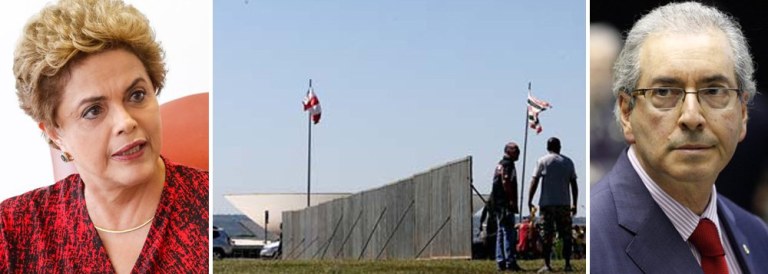 "Começa hoje a semana que deve terminar no domingo com um desfecho para a crise: o triunfo do golpe ou a vitória da legalidade e da democracia. E ela começa com um símbolo sombrio, o início das obras para a montagem das grades que vão separar, no gramado do Congresso, os manifestantes de um lado e de outro", diz a colunista Tereza Cruvinel; "O que está claro, nesta altura, é a crescente tomada de consciência sobre a natureza do processo em curso. Por isso Eduardo Cunha pisa no acelerador. Os votos a favor do impeachment, refletindo o sentimento popular crescente, começaram a minguar"; leia a íntegra