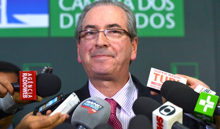 Bras�lia - Presidente da C�mara, Eduardo Cunha, fala da decis�o do ministro STF, Marco Aur�lio Mello, de obrigar a instalar comiss�o para impeachment de Michel Temer (Valter Campanato/Ag�ncia Brasil)