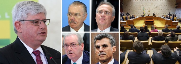 "Constranger o Supremo Tribunal Federal. Com este objetivo é que foram vazados os pedidos de prisão contra o ex-presidente José Sarney (domiciliar), o presidente do Senado, Renan Calheiros, o presidente afastado da Câmara, Eduardo Cunha e o senador Romero Jucá", analisa a colunista do 247 Tereza Cruvinel, sobre os pedidos do procurador-geral da República, Rodrigo Janot; para ela, a demora e a preservação do sigilo, pelo Supremo, "indicaram uma disposição para a recusa", o que levou a PGR a apelar para o vazamento; "O Ministério Público pode muito mas não fixar prazos para o STF. Mas é isso que foi tentado com o vazamento. Nada indica, porém, inclusive pela demora, que o Supremo se guiará pelo relógio de Janot", afirma Tereza