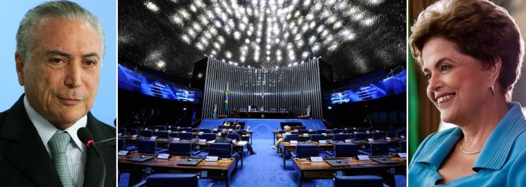 "É preciso decidir se o mais importante é o fim desse governo, protegendo o país da sua sanha destruidora, ou é a manutenção do mandato da Dilma, mesmo se isto tira apoio da derrubada desse governo interino, e pode levar a deixar que ele, consciente como está, leve adiante sua sanha destruidora, mesmo sem nenhum apoio popular", coloca o colunista Emir Sader, sobre qual estratégia a esquerda irá adotar para evitar o desmonte das conquistas sociais dos governos Lula e Dilma; uma alternativa, segundo Sader, é manter a luta para brecar o golpe no Senado, e em caso de derrota, lutar por novas eleições; "São os dilemas que a esquerda diante, diante de uma direita que tem claro o que quer e as formas com que vai tentar colocar em pratica seus objetivos conservadores"